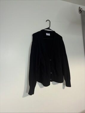 Old Navy Black Women's Button-Front Cardigan